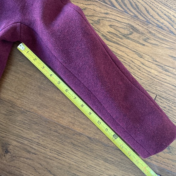 *NWOT* J.Crew Cocoon Coat Italian Stadium Cloth Wool, Heather Fire Red, size 0P - Picture 14 of 16